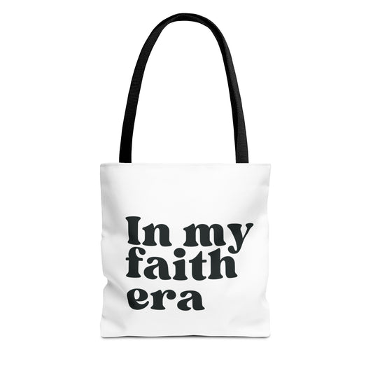 "In My Faith Era" Tote Bag