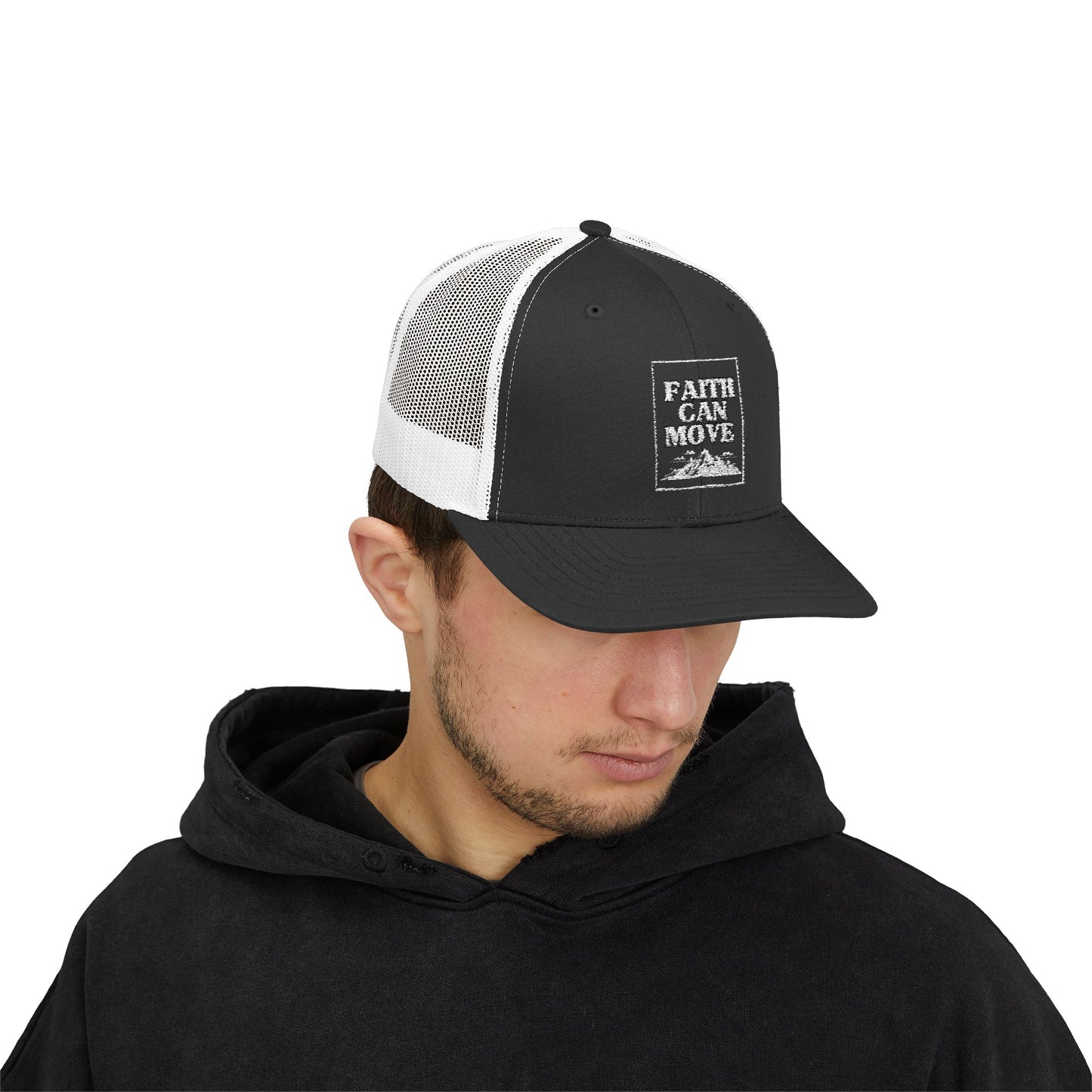 Faith Can Move Mountains Snapback Trucker Cap