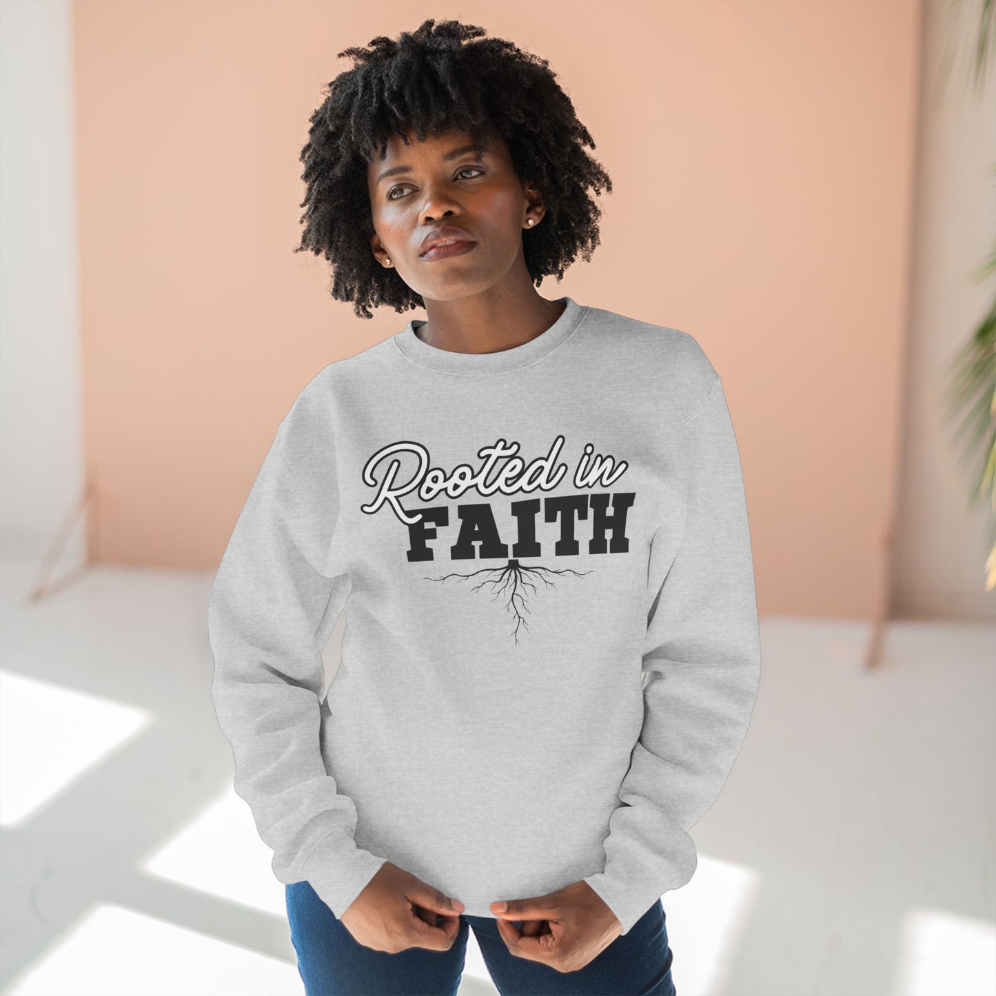 "Rooted in Faith" Unisex Crewneck Sweatshirt