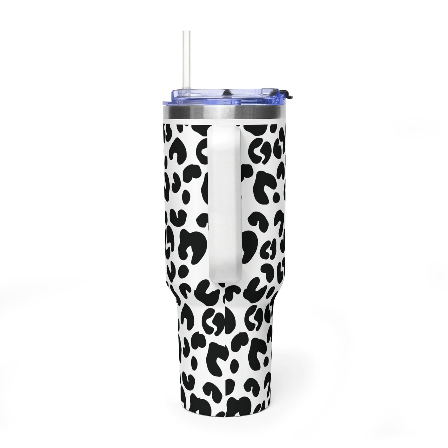 "Becoming Her In Christ" 40oz Leopard Insulated Tumbler