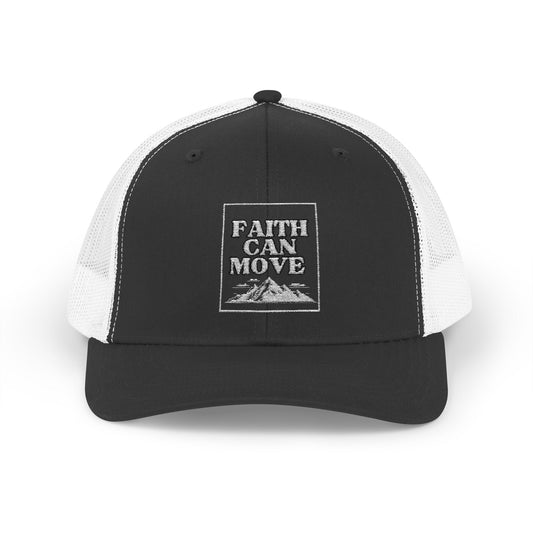 Faith Can Move Mountains Snapback Trucker Cap