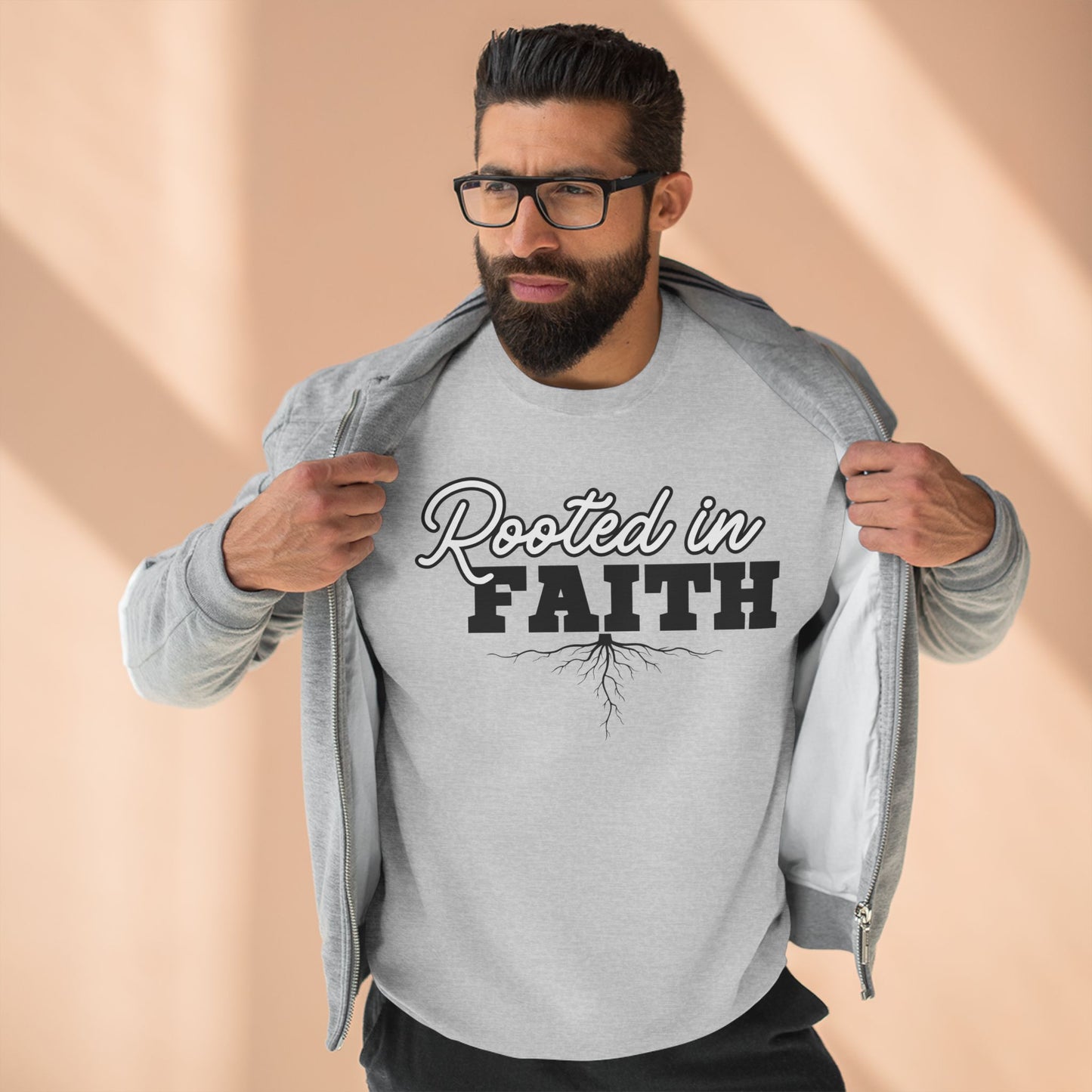 "Rooted in Faith" Unisex Crewneck Sweatshirt