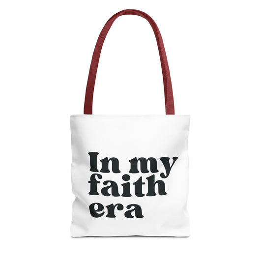 "In My Faith Era" Tote Bag