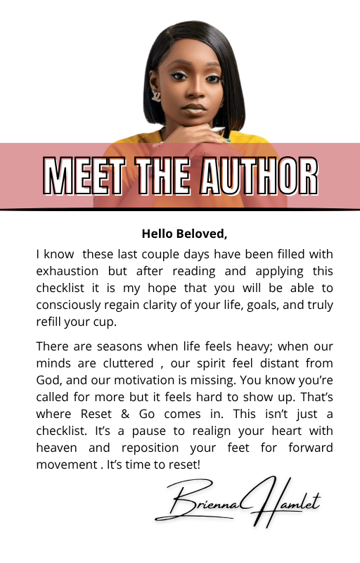Reset & Go Checklist - Ebook